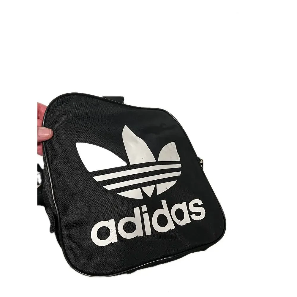 Adidas Defender Small White Black Gym Bag 18